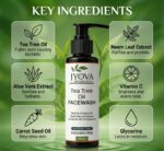 JYOVA Tea Tree Oil Face Wash – Anti-Acne, Oil Control & Deep Cleansing Face Cleanser with Neem, Aloe Vera & Vitamin C | For All Skin Types | 100ml - Image 4