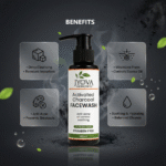 JYOVA Activated Charcoal Face Wash – Deep Pore Cleansing, Oil Control & Anti-Acne Face Cleanser with Aloe Vera & Vitamin C | For All Skin Types | 100ml - Image 2