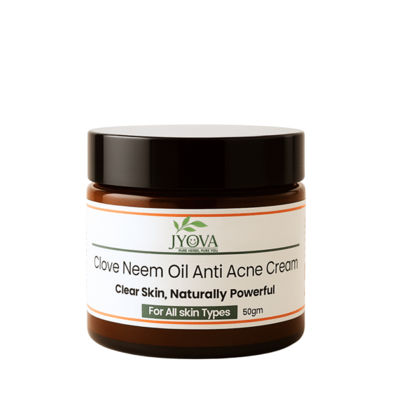 JYOVA Clove & Neem Oil Anti Acne Cream – Pimple Control, Acne Treatment & Skin Repair Cream with Retinol | For All Skin Types | 50gm