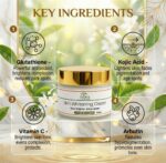 JYOVA Skin Whitening Cream with Glutathione, Kojic Acid, Vitamin C & Arbutin – Skin Brightening, Dark Spot & Pigmentation Reduction Cream | For All Skin Types | 50gm - Image 4