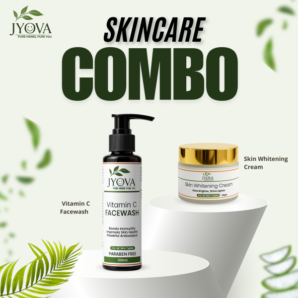 Vitamin C Facewash + Skin Whitening Cream Combo (Men & Women)
