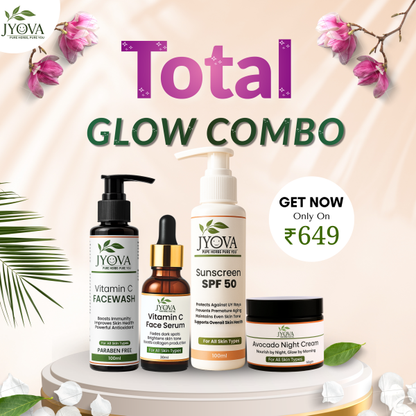 24×7 Glow Routine //Vitamin C Face Serum + Sunscreen SPF 50 + Avocado Night Cream + Vitamin C Facewash (Men & Women)