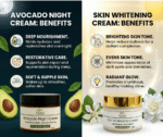 JYOVA Skin Glow Duo – Skin Whitening Cream & Avocado Night Cream | Brightening & Overnight Repair Skincare Combo - Image 2
