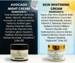 JYOVA Skin Glow Duo – Skin Whitening Cream & Avocado Night Cream | Brightening & Overnight Repair Skincare Combo - Image 4