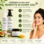 Jyova Vitamin C Skincare Combo for Men & Women | Vitamin C Facewash + Sunscreen SPF 50 + Avocado Night Cream | Glowing & Healthy Skin Care Kit - Image 3