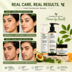 Jyova Vitamin C Skincare Combo for Men & Women | Vitamin C Facewash + Sunscreen SPF 50 + Avocado Night Cream | Glowing & Healthy Skin Care Kit - Image 2