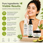Jyova Tea Tree Skincare Combo for Men & Women | Tea Tree Facewash + Sunscreen SPF 50 + Avocado Night Cream | Anti Acne & Skin Glow Kit - Image 2