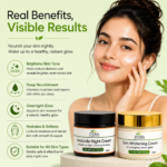 Jyova Avocado Night Cream & Skin Whitening Cream Combo | Avocado Oil, Aloe Vera, Vitamin E, Kojic Acid & Niacinamide | 50g + 50g - Image 2