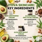 Jyova 3 Cream Skincare Combo | Clove Neem Anti Acne Cream, Skin Whitening Cream & Avocado Night Cream - Image 4