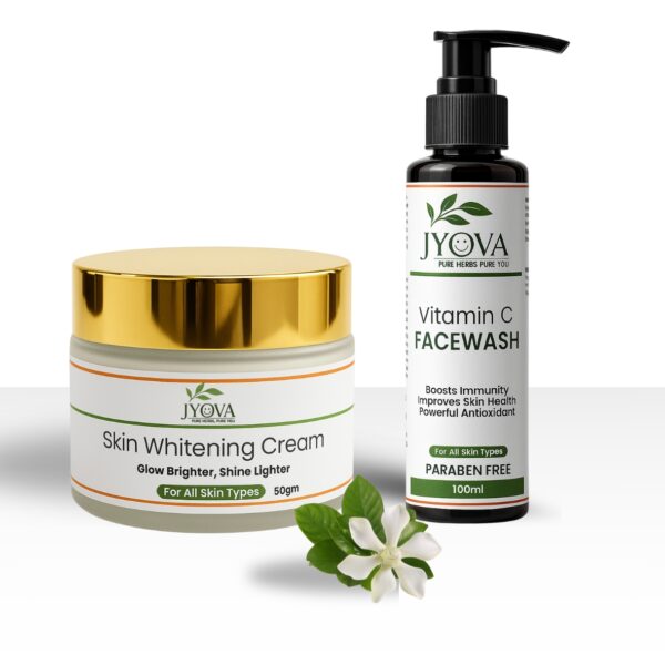 Jyova Vitamin C Facewash 100ml and Skin Whitening Cream 50g Combo