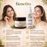 Jyova Anti Acne & Sun Protection Skincare Combo – Clove Neem Oil Anti Acne Cream 50g + SPF 50 Sunscreen 100ml | Daily Face Care for Acne-Prone Skin & Sun Protection - Image 3