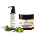 Jyova Tea Tree Oil Facewash & Clove Neem Oil Anti Acne Cream Combo – 100ml Face Wash + 50g Anti Acne Cream | Daily Face Care for Acne-Prone, Oily & Combination Skin