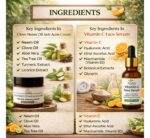 Jyova Clove Neem Oil Anti Acne Cream & Vitamin C Face Serum Combo | Acne Care & Skin Brightening | 50g + 30ml - Image 4