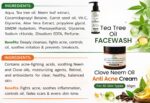 Jyova Tea Tree Oil Facewash & Clove Neem Oil Anti Acne Cream Combo – 100ml Face Wash + 50g Anti Acne Cream | Daily Face Care for Acne-Prone, Oily & Combination Skin - Image 3